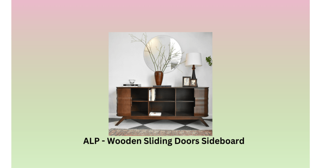 ALP - Wooden Sliding Doors Sideboard