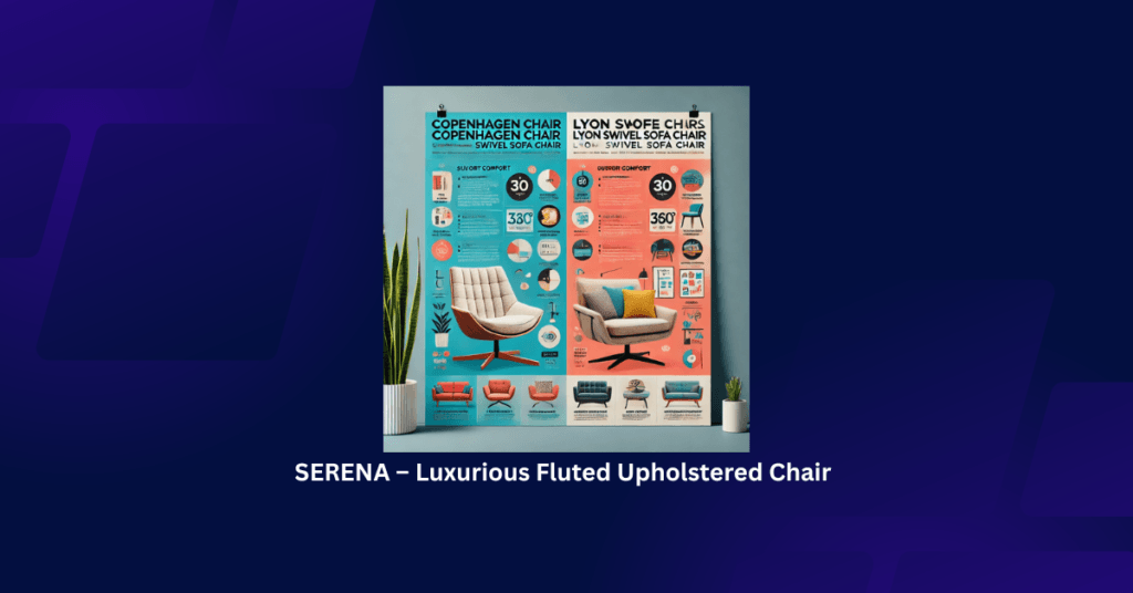 SERENA – Luxurious Fluted Upholstered Chair