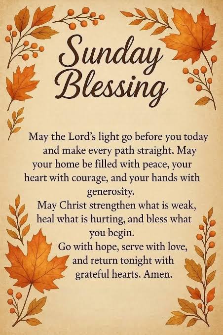 Sunday Morning -Prayers- And Blessings